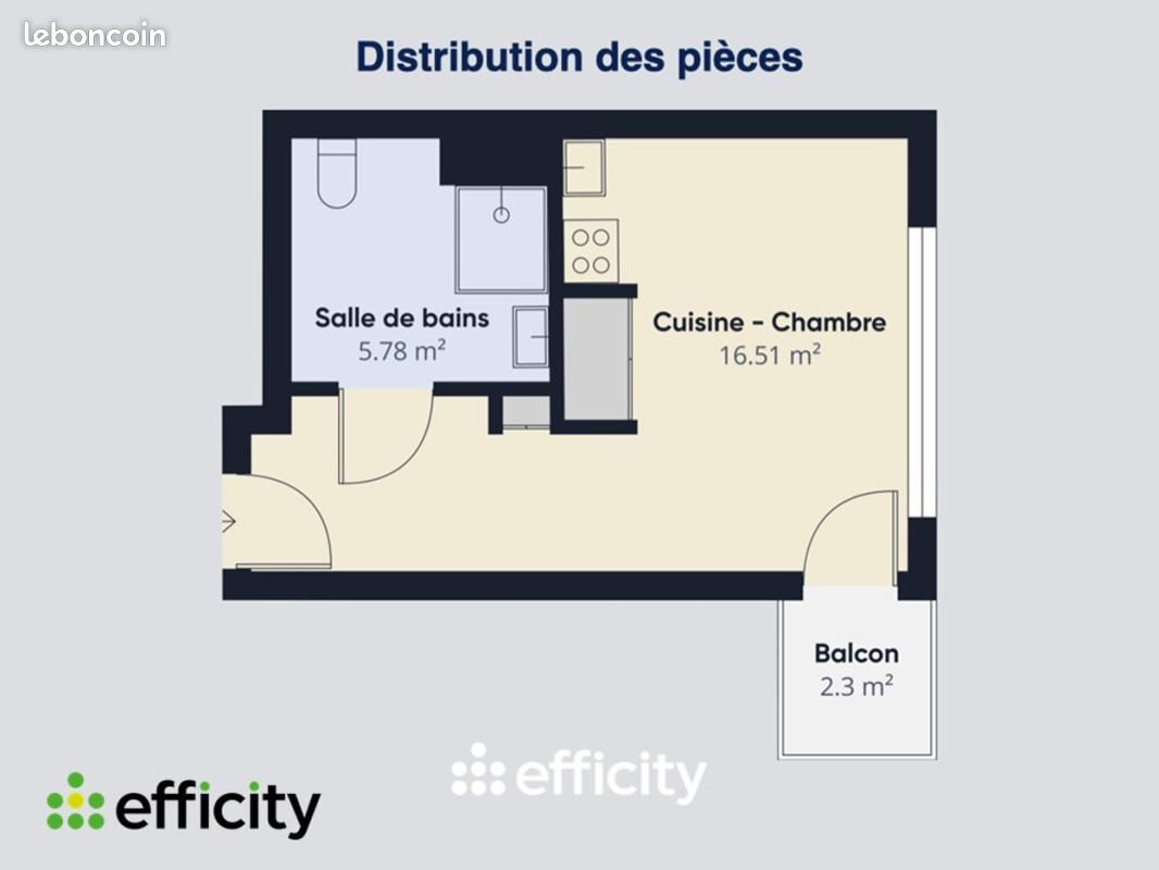 Appartement 1 pièce 24 m² — 5
