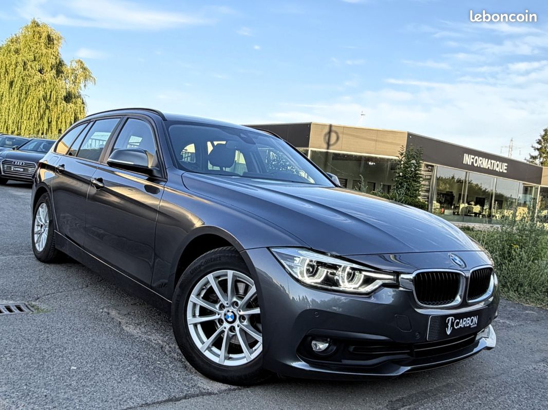 BMW SERIE 3 TOURING F31 LCI2 318d BVA8 PARFAIT ETAT/CUIR/CAMERA/FULL LED/NAVI PRO/HISTO BMW/GARANTIE (image 8)
