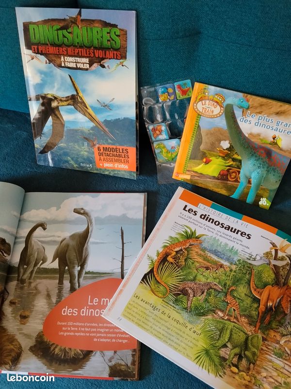 Collection de 3 livres sur les Dinosaures + petits cadeaux (image 2)