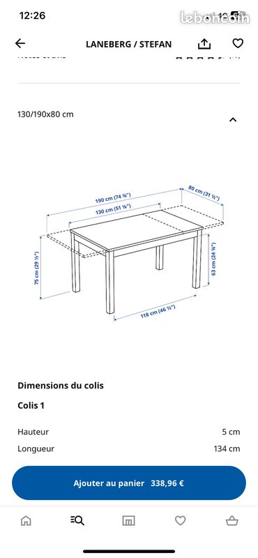 Table à manger (image 1)