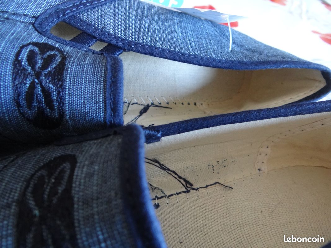 Chaussures toile Komonodas Pt 39 neuves coloris jean (image 3)