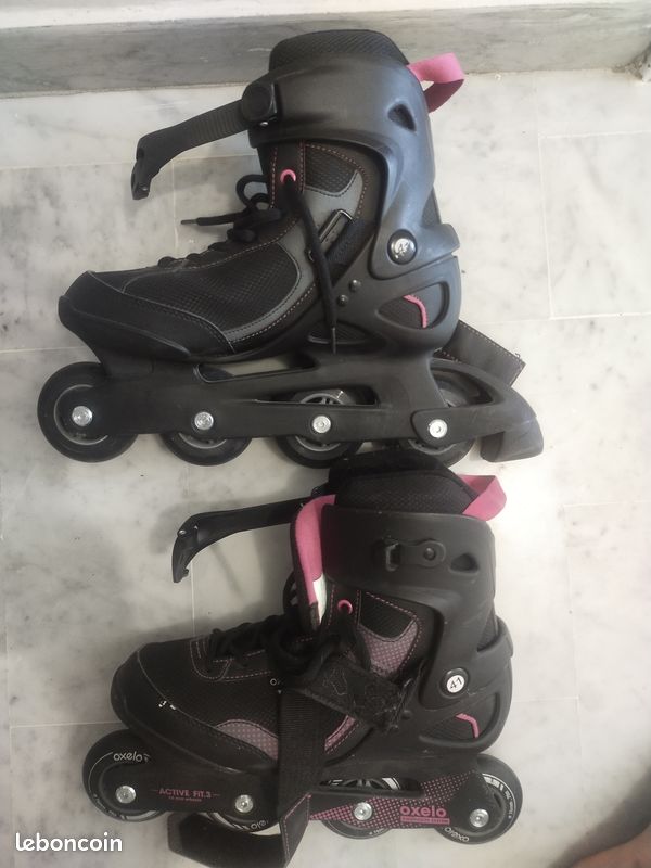 Vend paire de roller Oxelo noire taille 41 (image 2)