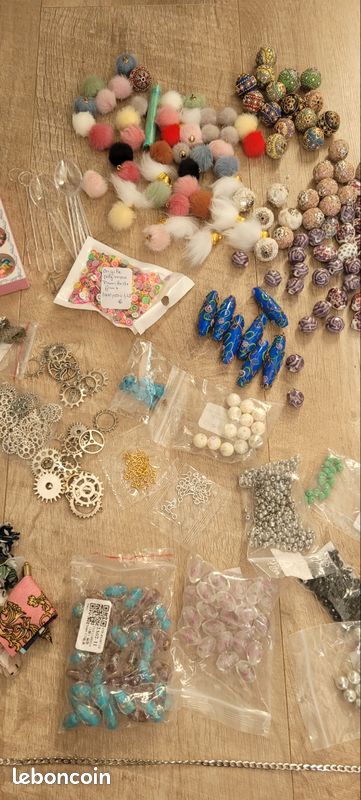 Lot De 15 Grosses Perles Plates 55 Mm à Percer - Pour Fabrication Bijoux - Neuf