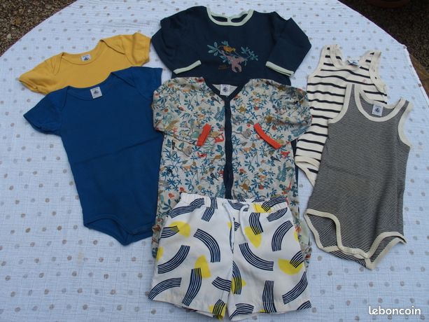Lot De 25 Vêtements Bébé 3 à 18 Mois - Occasion Parfait état - Multicouleur - Coton
