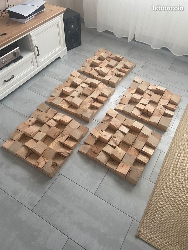 Lot de 2 diffuseurs acoustiques | Diffusion 2D | Réflexion - Diffusion