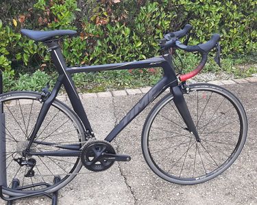 Cadre Vélo De Route Carbone TIME ZXRS 2013 Taille M - Noir/Blanc - Occasion Très Usée - Livraison JP Gratuite