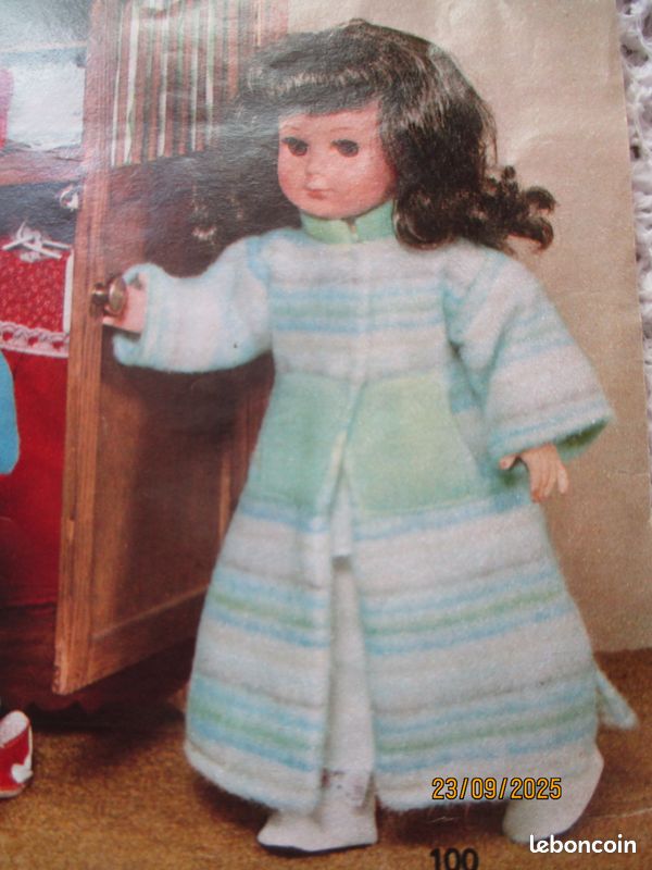 Patron Original Poupée Françoise - 3 Tenues - Modes Et Travaux Mars 1977 - Occasion