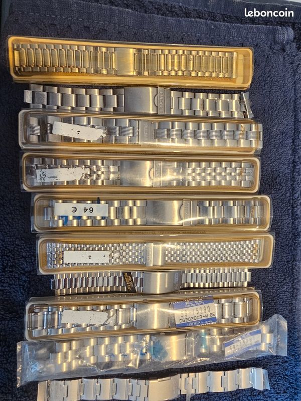 Lot De 27 Bracelets De Montre Homme & Femme - Ancien Stock Magasin - Occasion