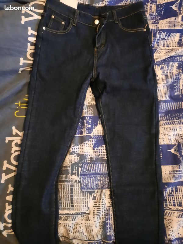 Jean legging polaire neuf taille 32 (image 2)
