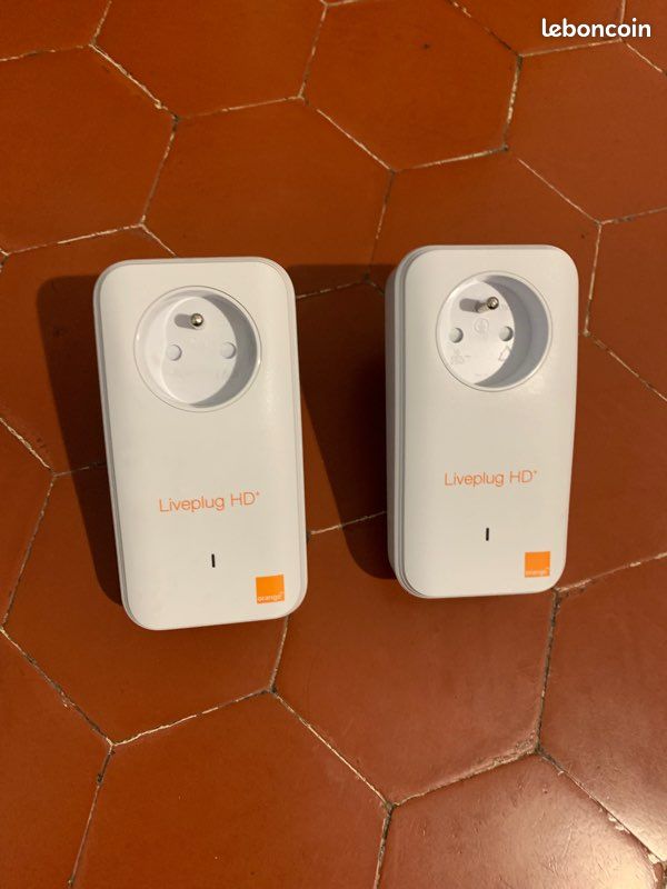 CPL Liveplug HD+ Orange - 500 Mbps - 3 Ports LAN - Très Bon état