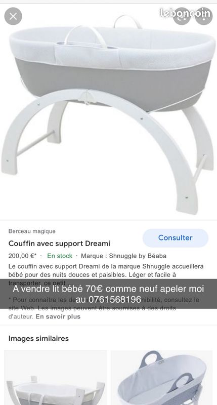 Couffin Premaman D Occasion Annonces Equipement Bebe Leboncoin