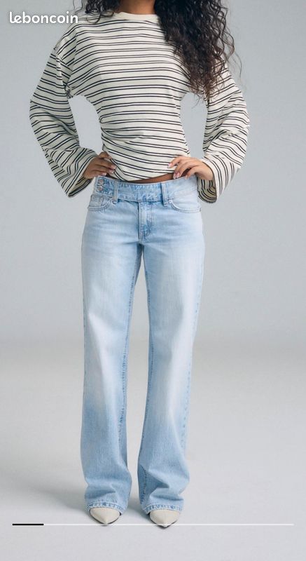 Jean straight taille basse (image 1)