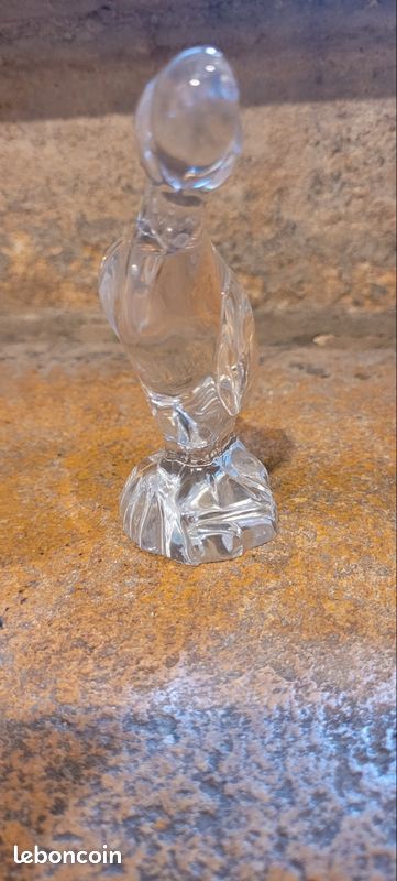 Statuette animalière cristal Daum France signée (image 4)
