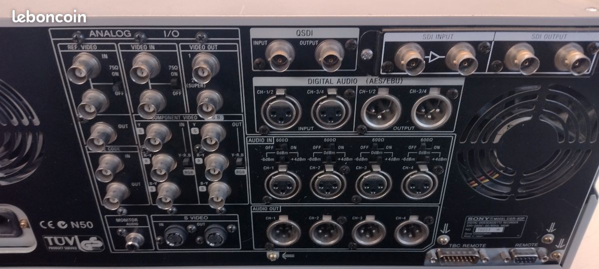 Sony DSR-80P Lecteur/Enregistreur Vidéo DV DVCAM - Avec Option SDI