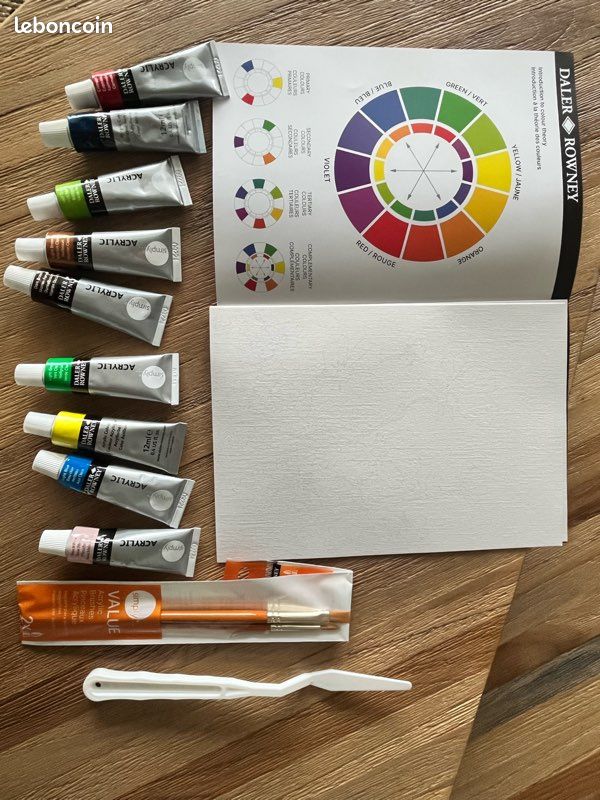 Kit d’activité peinture acrylique fleurs (image 3)