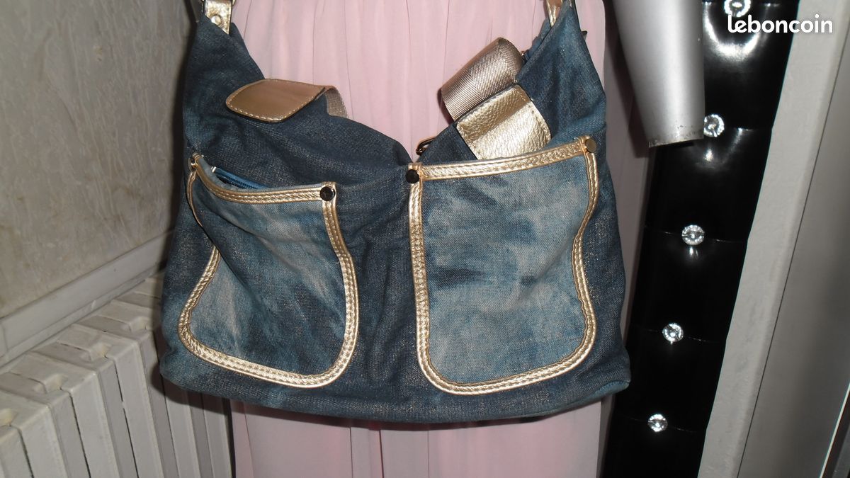 Sac a main jeans "darnel" tounette (image 3)