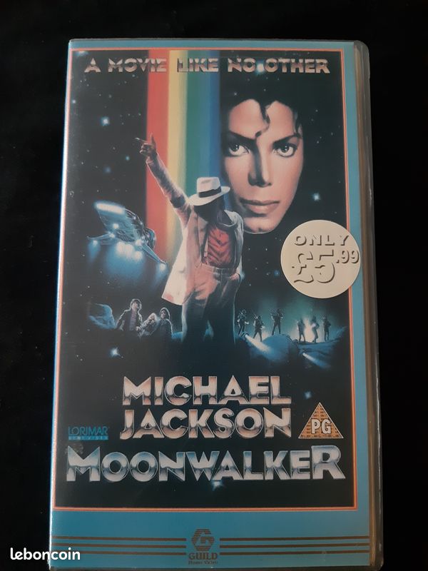 VHS Moonwalker Michael Jackson UK vidéo Rare (image 1)
