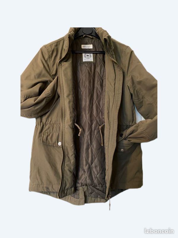 Parka H&M 11-12 ans kaki (image 1)