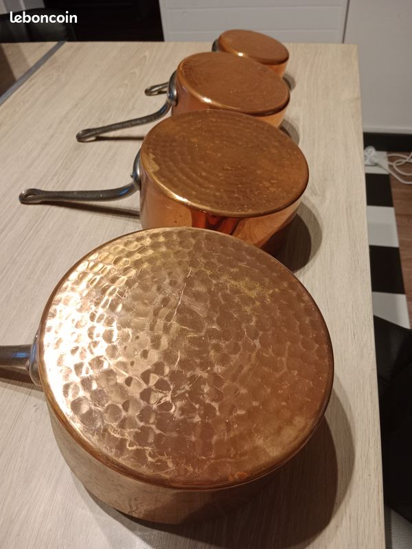 Lot d 4 Casseroles cuivres (image 9)