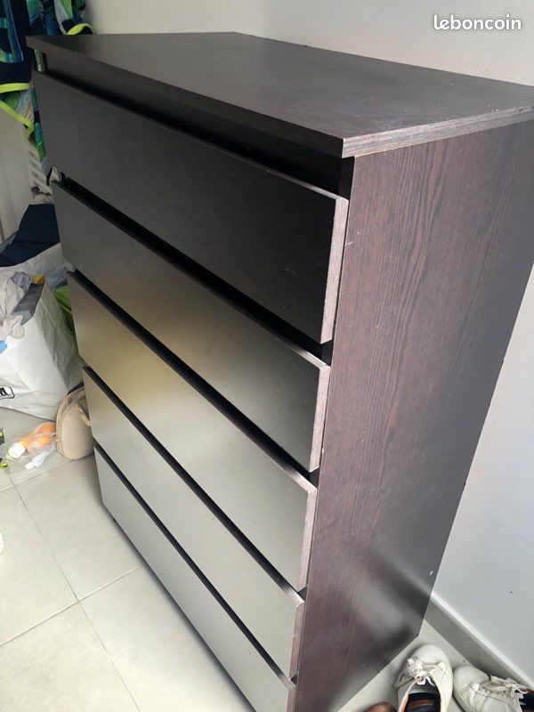 Commode MALM IKEA 5 tiroirs (image 3)