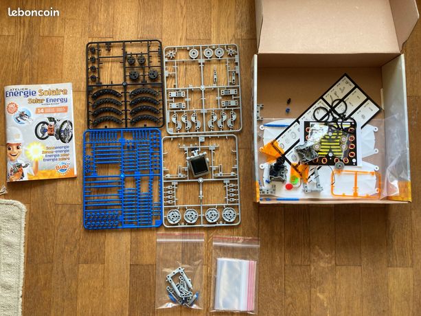 Atelier Énergie Solaire 14 Modèles En 1 - 180 Pièces Jeu Science Construction Enfant 8 Ans+