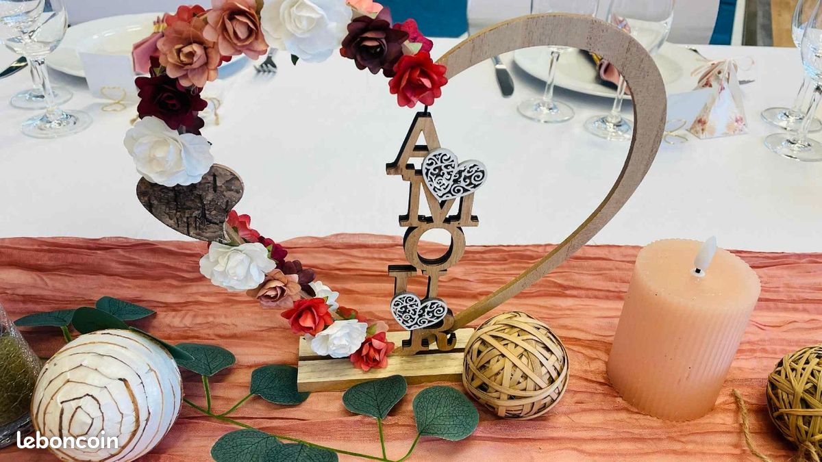 Kit Décoration Cœurs En Métal Rostikal - 10,5 Et 17,5 Cm - Finition Rouille Naturelle - Pour Jardin, Mariage, Déco Murale