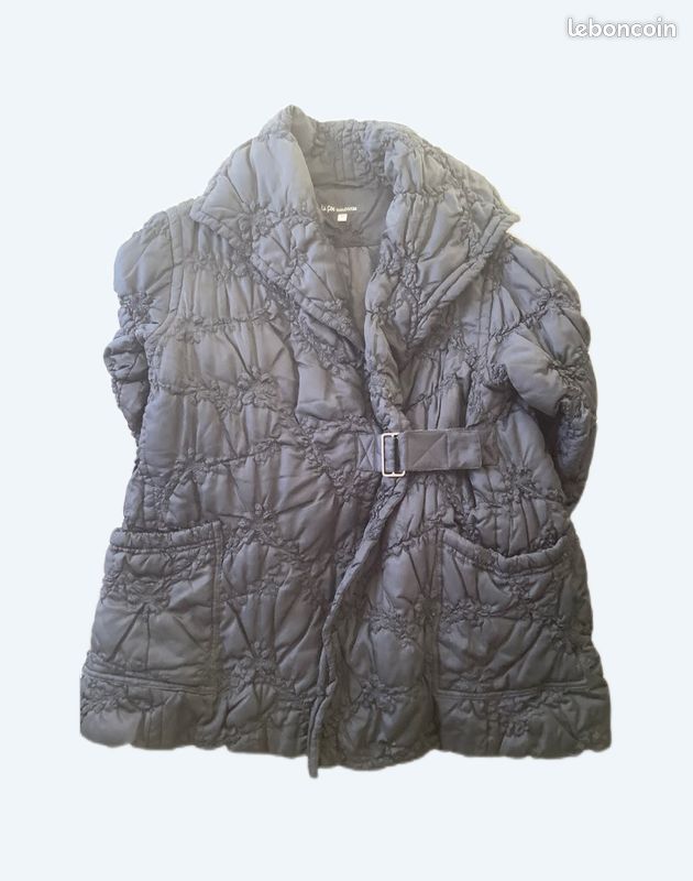 Doudoune noire taille 40 LA FÉE MARABOUTEE très bon état (image 1)