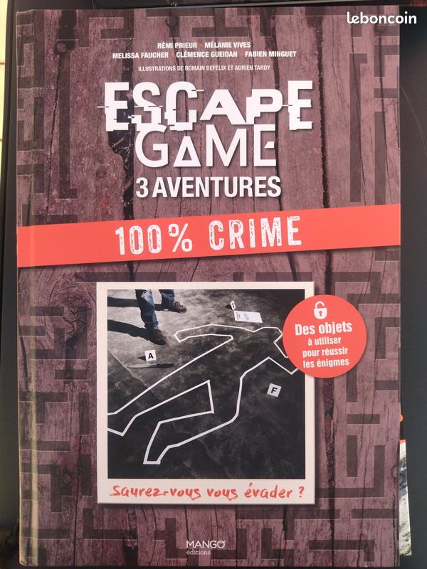 Lot Livre/Jeu "Escape Game" (image 2)