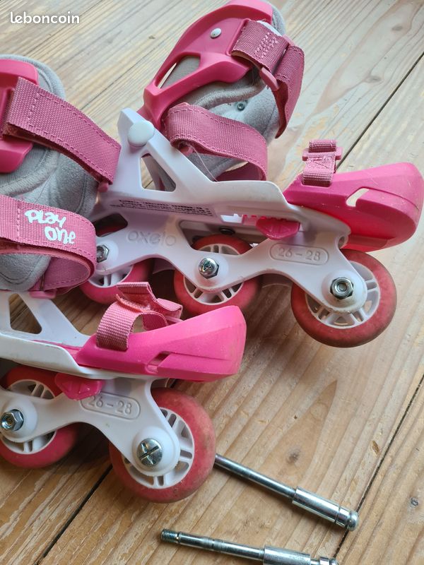 Patin à roulette roller enfant play one oxelo de decathlon 26-28