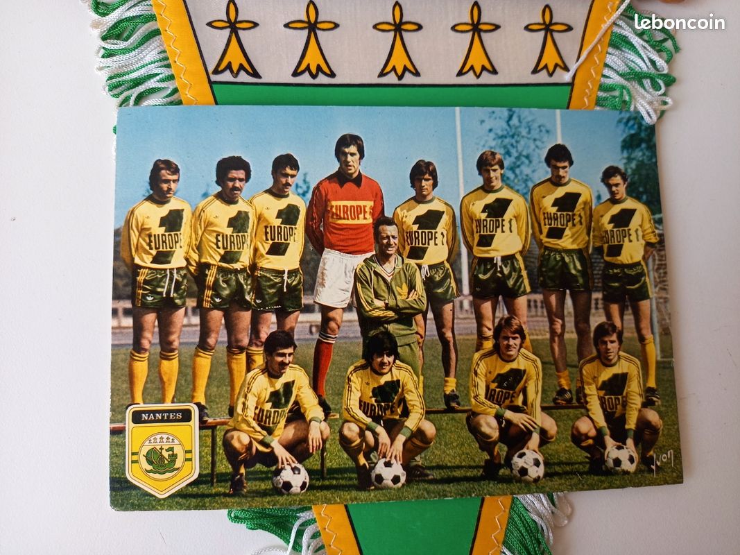Fanion Vintage FC Nantes – Football, Club Français, Avant 2000, Collection