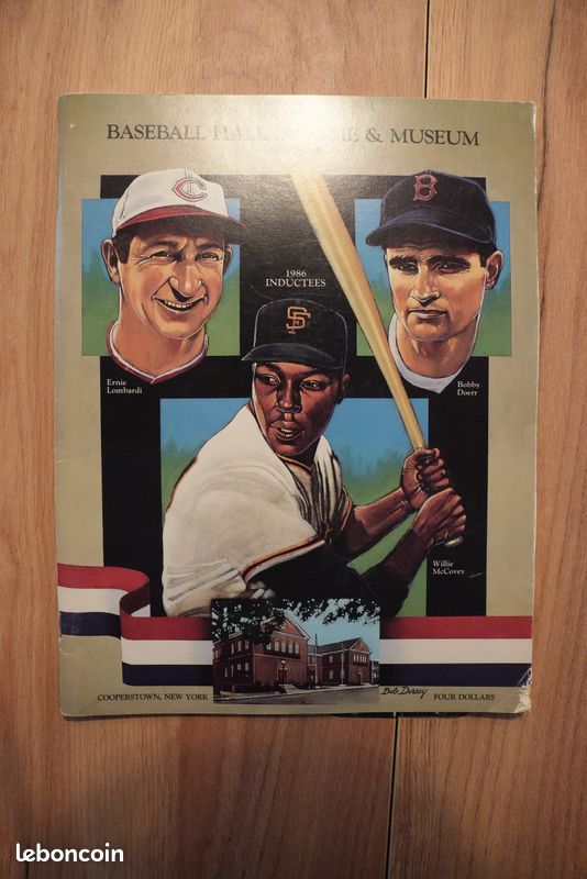 Magazine Baseball Hall of Fame 1986 + lettre d’origine (image 1)