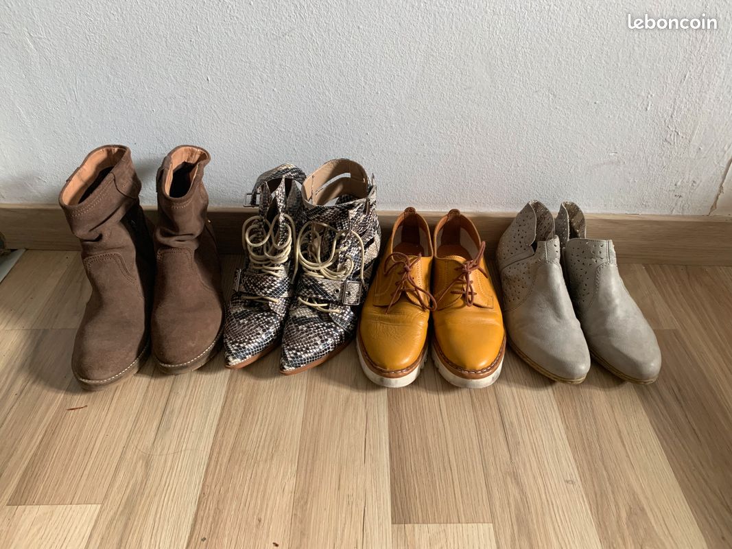 Boots Palladium en toile - Jaune moutarde - Chaussures (image 7)