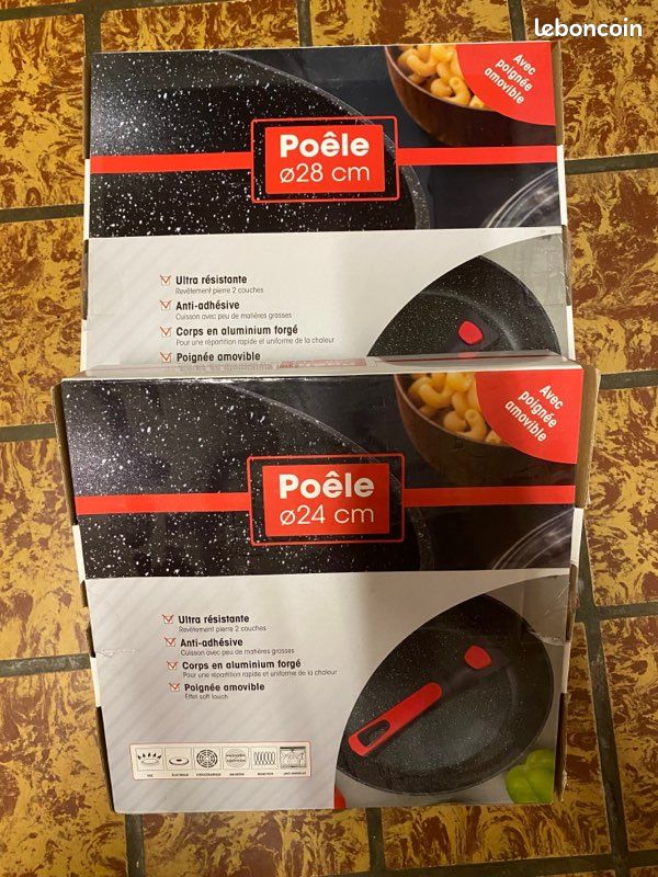 Poêles anti-adhésives 24 et 28cm (image 3)