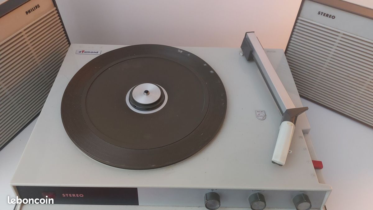 Tourne-disque Collector Philips AG 4000, 1963, Fonctionne Sur Piles, état Vintage