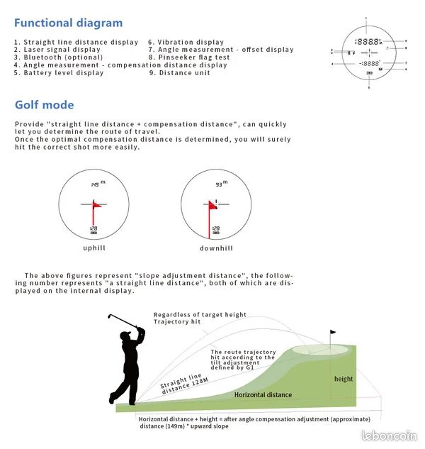 Telemetre neuf g1 - golf rangefinder (image 3)