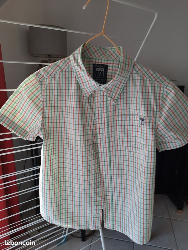 Chemise garçon manches courtes 6 ans (image 1)