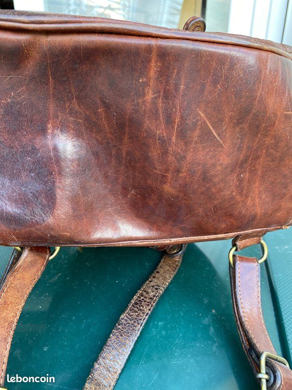 Sac a dos vintage cuir (juliette) (image 4)