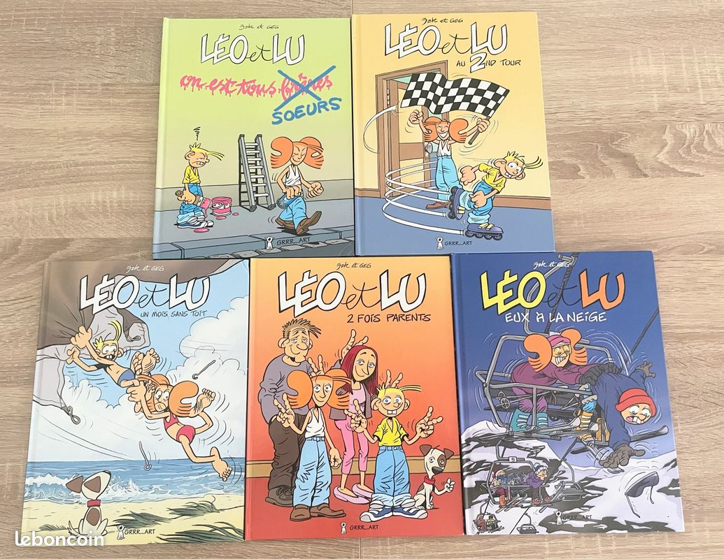 Lot 5 BD Léo et Lulu tomes 1 2 3 4 5 - Livres