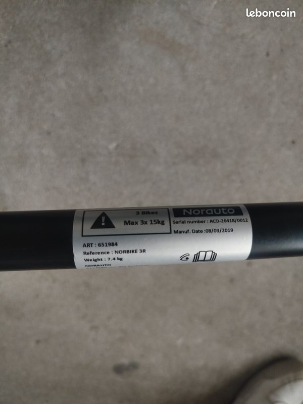 Porte velos hayon x3 (image 3)