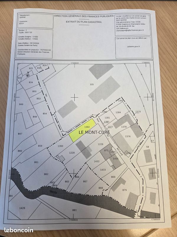 Terrain 446 m² · à Bouy · 30 000 €