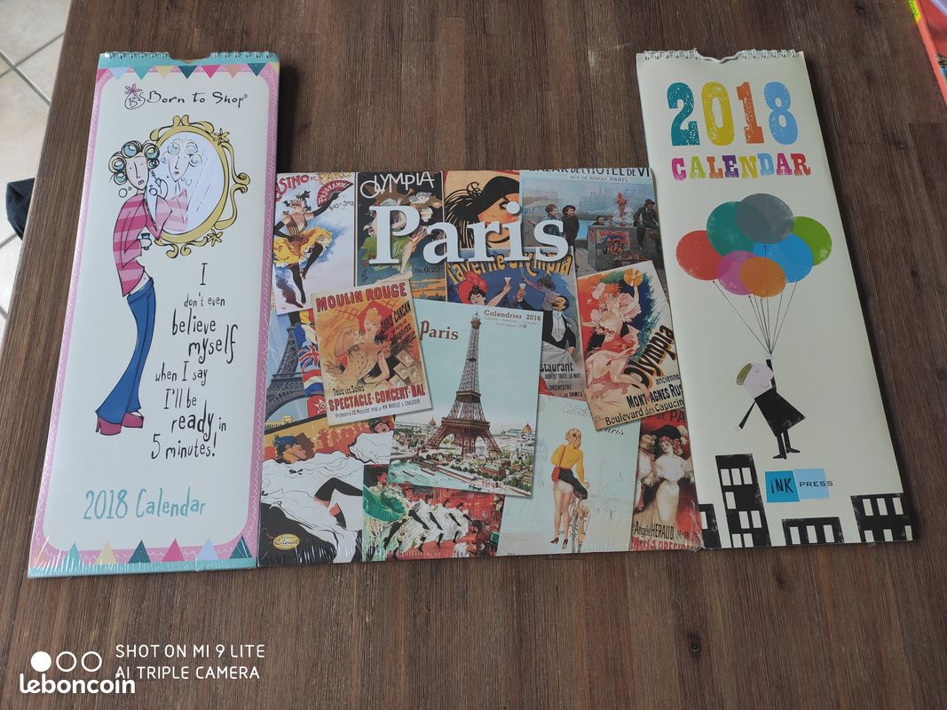 Calendrier sous blister, Paris et autres, pour collection (image 1)