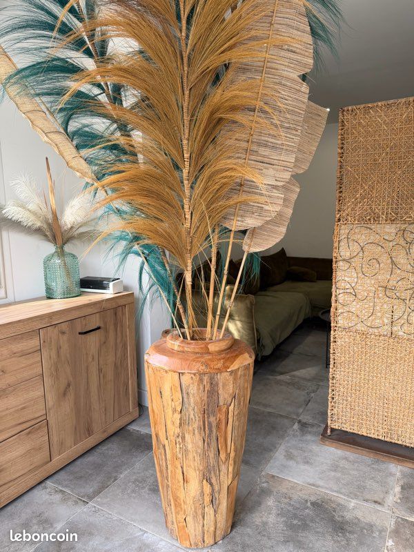 10 pièces vase bol croix en bois de teck jardin britannique décoration