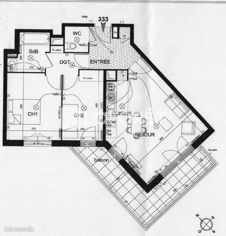 Appartement 3 pièces 58 m² · à Montfermeil · 58 m² · 1 300 €
