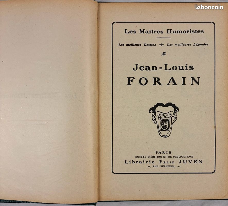 Les maîtres humoristes de jean Louis forain 1908 (image 1)