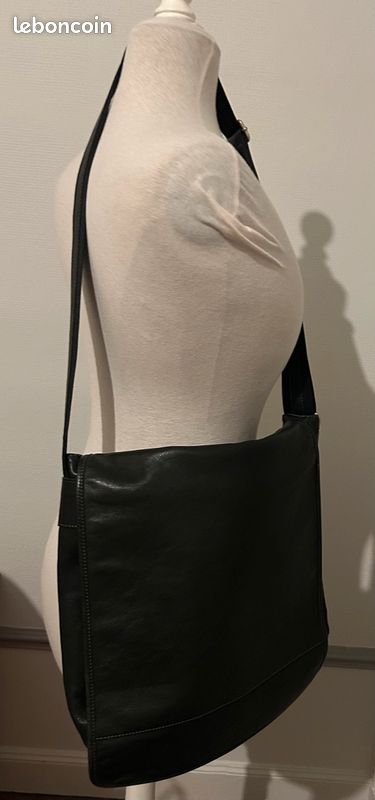 Besace en cuir Texier Accessoires Bagagerie