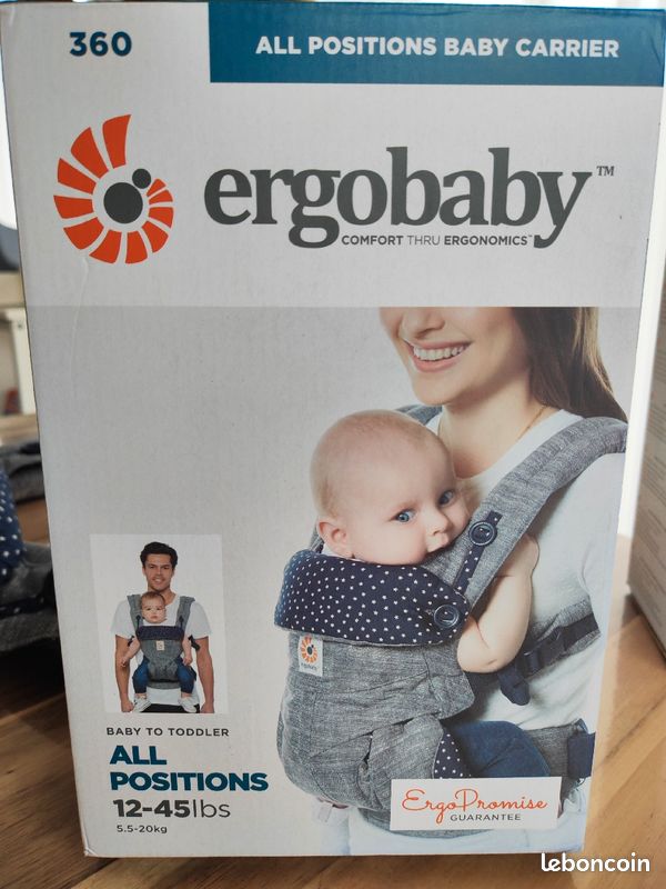 Porte-bébé Ergobaby 360 Carrier + coussin en option (image 3)