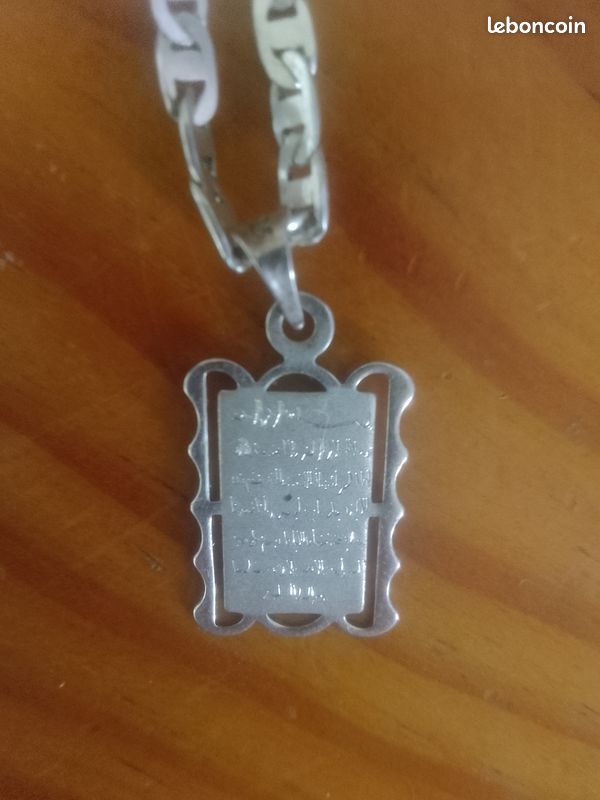 Collier argent éteint et bracelet plaqué or (image 6)