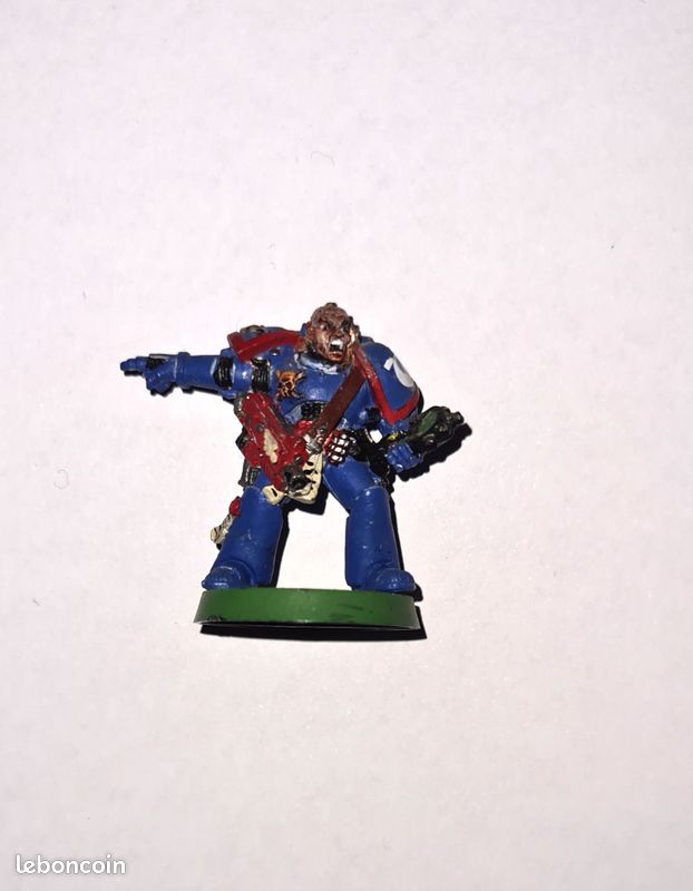 Sergent Space Marine Métal V3 1995 OOP - Warhammer 40K (image 2)