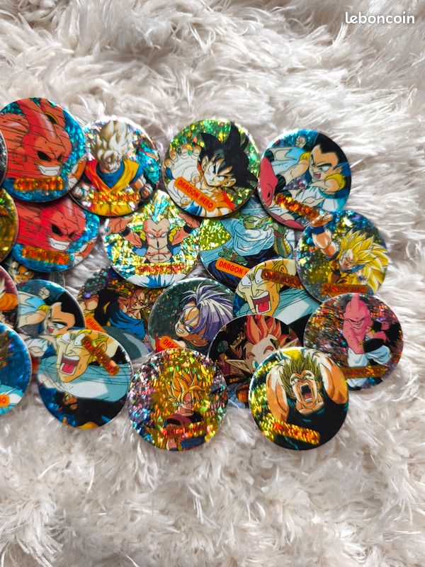 LOT 18 CAPS pogs Dragon ball Z - vintage - TOEI ANIMATION 1989 EUR 6,00 LOT 18 CAPS pogs Dragon ball Z - vintage - TOEI ANIMATION 1989 EUR 6,00