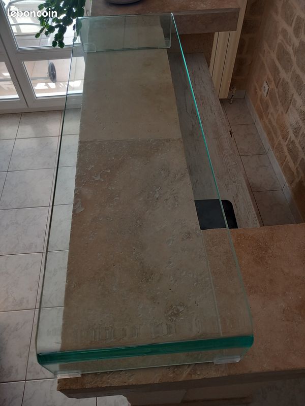 Console, table basse, support TV...en verre trempé (image 1)